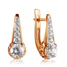 Серьги с английским замком из золота 26611595000