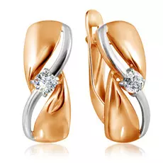 Серьги с английским замком из золота Д0268-026659