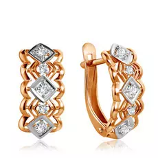 Серьги с английским замком из золота Д0268-027464