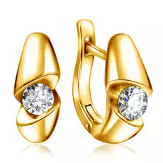 Серьги с английским замком из золота 56319211000