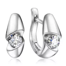 Серьги с английским замком из золота 66319211000