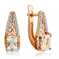 Серьги с английским замком из золота 26611597000