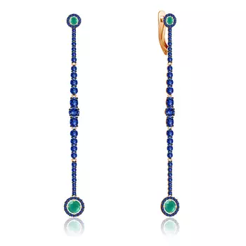 Серьги с английским замком из золота Д0268-724296