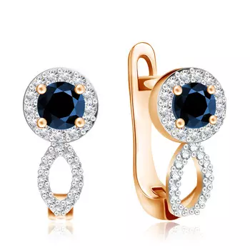 Серьги с английским замком из золота С10525с