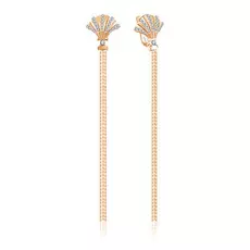 Серьги с английским замком из золота Д0268-027114