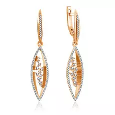 Серьги с английским замком из золота Д0268-026441