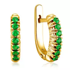 Серьги с английским замком из золота 2В20086-001