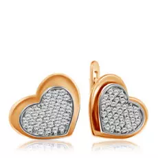 Серьги с английским замком из золота 26611390000