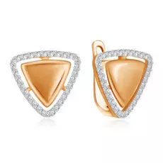 Серьги с английским замком из золота Д0268-026956