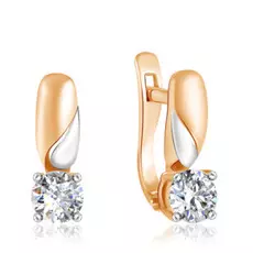 Серьги с английским замком из золота Д0268-026883