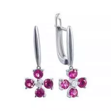 Серьги с английским замком из золота AAS-3803E_SR_RU_WG