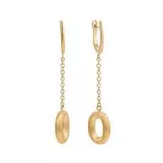 Серьги с английским замком из золота 23012313_SR_YG