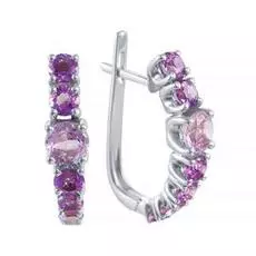 Серьги с английским замком из золота AAS-3833E_SR_AM_PAM_WG