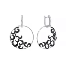 Серьги с английским замком из золота E36364A_DB_WG