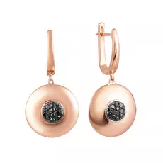 Серьги с английским замком из золота 249844_PINKDB_SR_DB_PINK