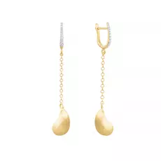 Серьги с английским замком из золота 23331807_YGDW_SR_YG