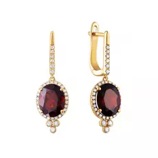 Серьги с английским замком из золота E32573_SR_GR_YG