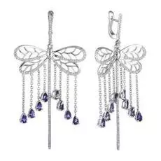 Серьги с английским замком из золота RE6933_SR_DN_IL_WG