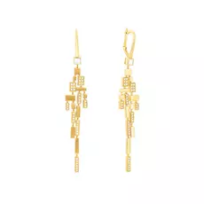 Серьги с английским замком из золота 2-676-36001_SR_YG