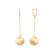 Серьги с английским замком из золота 23331603_YGDW_SR_YG