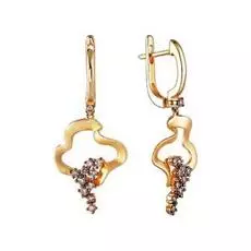 Серьги с английским замком из золота AAS-3831E_SR_DN_YG