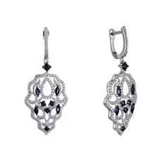 Серьги с английским замком из золота AGE2593_WGDWSA_SA_WG