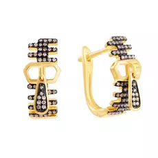 Серьги с английским замком из золота E51336A1S14YB002_SR_DN_YG