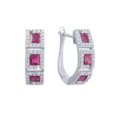 Серьги с английским замком из золота ME31479A-RU_SR_RU_WG