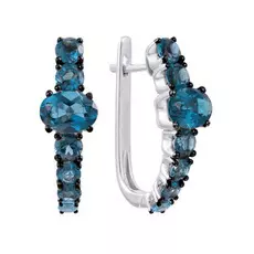 Серьги с английским замком из золота AAS-3835E_SR_LT_WG