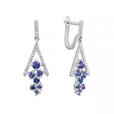 Серьги с английским замком из золота E34234R_SR_GLSA_TA_WG