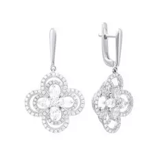 Серьги с английским замком из золота AAS-3941E_SR_WG