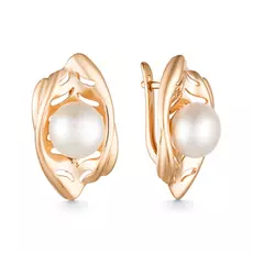 Серьги с английским замком из золота 21802842