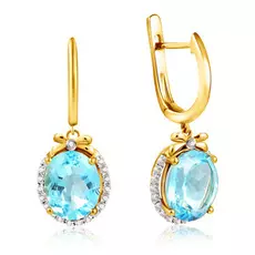 Серьги с английским замком из золота D0001595306000