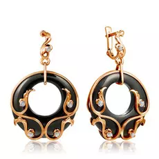 Серьги с английским замком из золота 01С416182-1