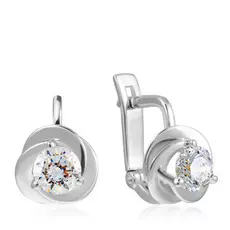 Серьги с английским замком из золота 01С1210955