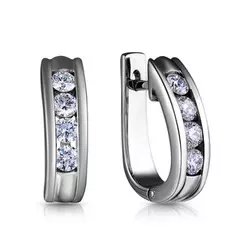 Серьги с английским замком из золота 36398