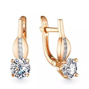 Серьги с английским замком из золота 21803184