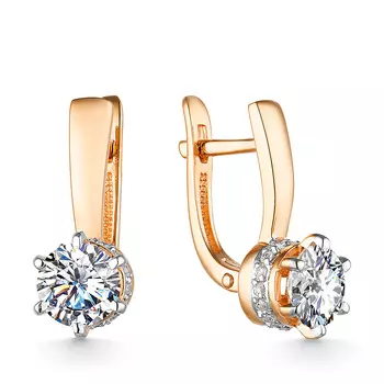 Серьги с английским замком из золота 21803242