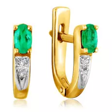 Серьги с английским замком из золота 4В20116-011