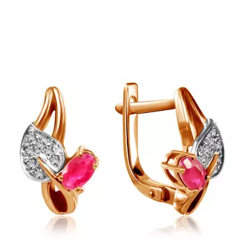 Серьги с английским замком из золота 1030368316