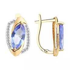 Серьги с английским замком из золота 51-320-00659-3