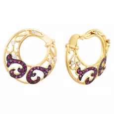 Серьги с английским замком из золота E36370A_RU_YG