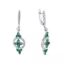 Серьги с английским замком из золота AAS-3530E-4_SR_EM_WG