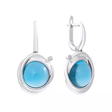 Серьги с английским замком из золота AAS-3778E_SR_LT_WG