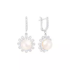 Серьги с английским замком из золота E01480PL4WK_WP_WG