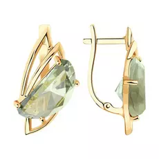 Серьги с английским замком из золота 727065