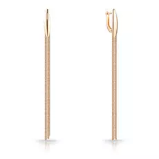 Серьги с английским замком из золота 16610126000