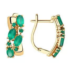 Серьги с английским замком из золота 725742