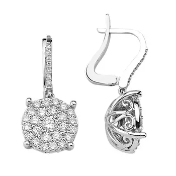 Серьги с английским замком из золота MD04401