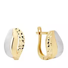 Серьги с английским замком из золота KNE0004